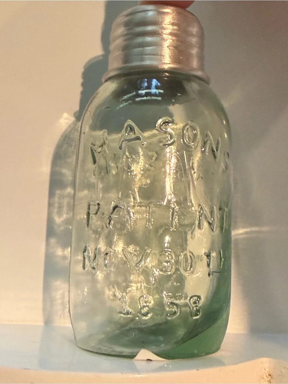 Miniature Mason Jar Toothpick Dispenser/Holder.